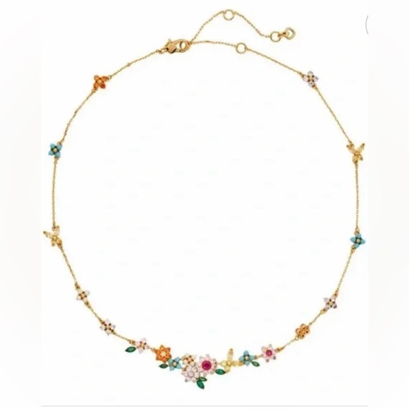 KATE SPADE 💐New Bloom Floral Frontal Necklace